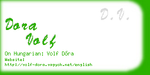 dora volf business card